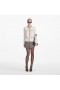 Women Cream Textured Knit Embellished Cardigan | Self Portrait Knitwear