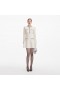 Women Cream Textured Knit Embellished Mini Dress | Self Portrait Knitwear
