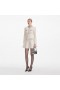 Women Cream Textured Knit Embellished Mini Dress | Self Portrait Knitwear