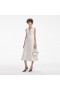 Women Cream Tinsel Boucle Buttoned Midi Dress | Self Portrait Dresses