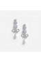 Women Crystal Bow Pearl Earrings | Self Portrait Jewellery