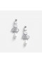 Women Crystal Bow Pearl Earrings | Self Portrait Jewellery