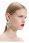 Women Crystal Heart Earrings | Self Portrait Jewellery