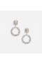 Women Crystal Hoop Earrings | Self Portrait Jewellery