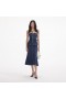 Women Denim Bandeau Midi Dress | Self Portrait Denim