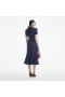 Women Flared Denim Midi Dress | Self Portrait Dresses