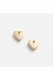 Women Gold Crystal Heart Earrings | Self Portrait Jewellery
