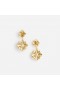 Women Gold Encrusted Tiered Earrings | Self Portrait Jewellery