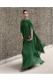 Women Green Chiffon Cape Maxi Dress Green | Self Portrait Dresses