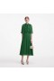 Women Green Chiffon Cape Midi Dress Green | Self Portrait Dresses