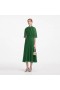 Women Green Chiffon Cape Midi Dress Green | Self Portrait Dresses