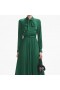 Women Green Satin Midi Dress | Self Portrait Dresses