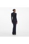 Women Navy Lurex Knit Maxi Dress | Self Portrait Dresses