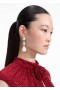 Women Pearl Crystal Droplet Earrings | Self Portrait Jewellery