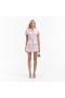 Women Pink Boucle Checked Mini Dress | Self Portrait Dresses