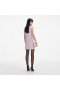 Women Pink Boucle Pearl Trim Mini Dress | Self Portrait Dresses