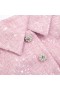 Women Pink Boucle Tailored Mini Dress Pink | Self Portrait Dresses