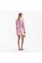 Women Pink Check Knit Mini Dress | Self Portrait Dresses