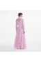 Women Pink Cotton Lace Maxi Dress | Self Portrait Dresses