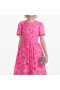 Women Pink Cotton LaceMidi Dress | Self Portrait Dresses
