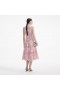 Women Pink Flower Lace Midi Dress | Self Portrait Dresses