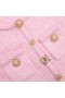 Women Pink Jewel Button Knit Top | Self Portrait Knitwear