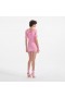 Women Pink Ruffle Knit Mini Dress | Self Portrait Dresses