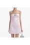 Women Pink Satin Diamante Mini Dress Pink | Self Portrait Dresses