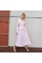 Women Pink Tailored Taffeta Midi Dress Pink | Self Portrait Dresses