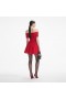 Women Red Knit Bow Mini Dress | Self Portrait Dresses