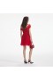 Women Red Off Shoulder Chiffon Mini Dress | Self Portrait Dresses
