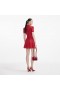 Women Red Sequin Lace Mini Dress | Self Portrait Dresses