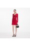 Women Red Textured Knit Corsage Mini Dress | Self Portrait Dresses
