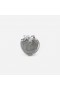 Women Silver Crystal Heart Clutch Silver | Self Portrait Handbags