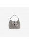 Women Silver Diamante Crescent Bow Bag | Self Portrait Handbags