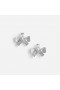Women Small Crystal Bow Earrings | Self Portrait Jewellery