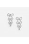 Women Tiered Pearl Bow Earrings | Self Portrait Jewellery