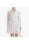 Women White Cotton Lace Mini Shirt Dress | Self Portrait Dresses