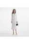 Women White Knit Peplum Midi Dress | Self Portrait Knitwear