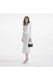 Women White Knit Peplum Midi Dress | Self Portrait Knitwear