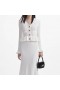 Women White Knit Peplum Midi Dress | Self Portrait Knitwear
