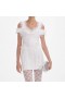 Women White Knit Ruffle Mini Dress | Self Portrait Dresses