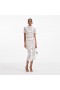 Women White Lace Button Midi Dress | Self Portrait Dresses