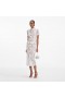 Women White Lace Button Midi Dress | Self Portrait Dresses