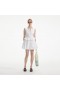 Women White Lace Panel Mini Dress | Self Portrait Dresses