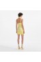Women Yellow Knit Zip Ruffle Mini Dress | Self Portrait Dresses