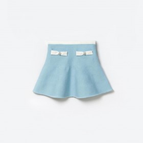 Kids Blue Knit Skirt | Self Portrait