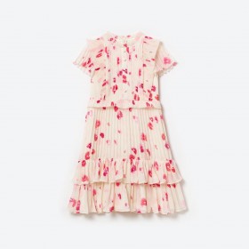 Kids Printed Chiffon Midi Dress | Self Portrait