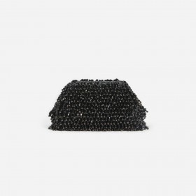 Women Black Crystal Clutch Black | Self Portrait Handbags