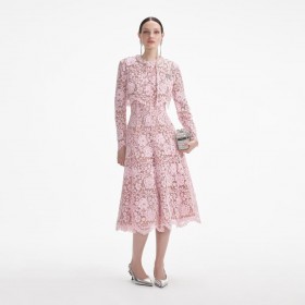 Women Pink Flower Lace Jacket | Self Portrait Outerwear